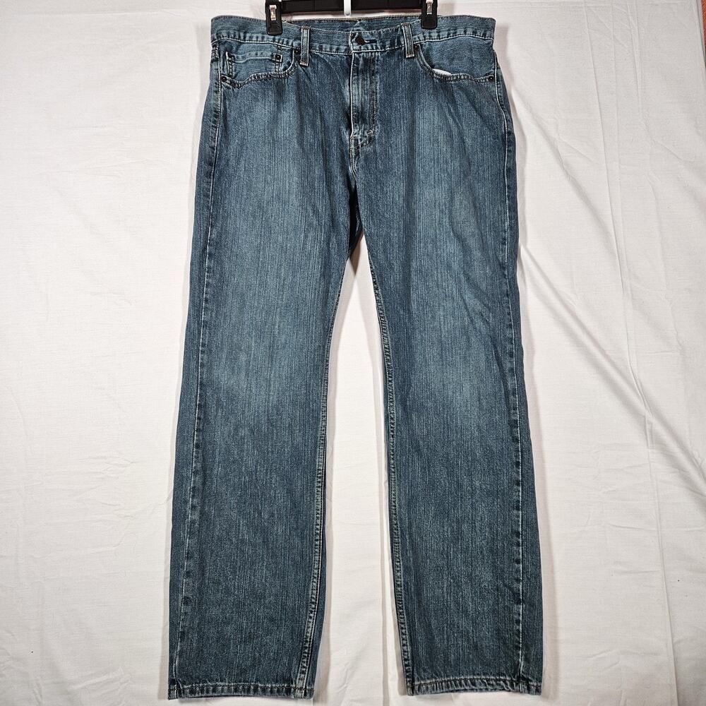 Levis 559 Jeans Mens 38x32 Blue Medium Wash Relaxed Straight Fit Denim Casual